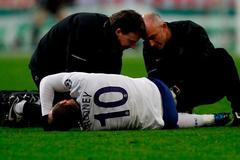 Zraněný Wayne Rooney