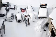 USA v zajetí sněhu