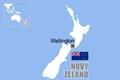 Nový Zéland - mapa