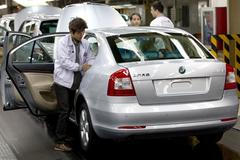 Továrna Škoda v Šanghaji