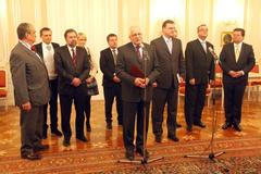 Trojkoalice po jednání s Václavem Klausem