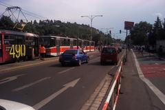 Vyboulená kolej v Podolí