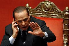 Silvio Berlusconi v parlamentu