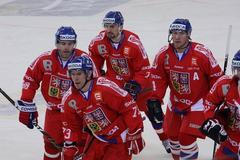 České hokejové hry: Česko - Rusko (Petr Průcha, Jaromír Jágr, Radek Martínek, Karel Rachůnek, Roman Červenka)