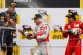 VC Maďarska: Vettel, Button, Alonso
