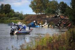 Letecké neštěstí - čeští hokejisté - Rusko