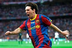 Finále LM Barcelona - Manchester United: Messi