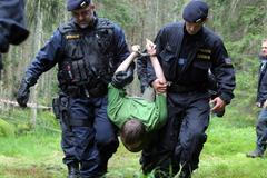 Zásah policie v šumavském hvozdu