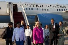 Barma - Návštěva ministryně zahraničí USA Hillary Clintonové