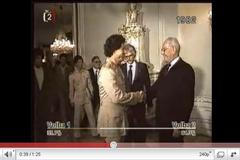 Gustáv Husák a Muammar Kaddáfí v ČSSR 1982