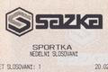 Sazka - tiket Sportky / detail