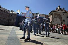 Den ozbrojených sil - přehlídka motocyklů Hradní stráže