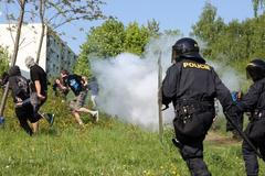 Demonstrace DS v Krupce