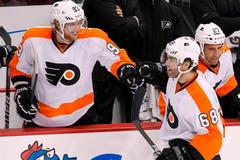 Pittsburgh - Philadelphia (Voráček, Jágr)