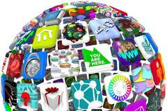 Aplikace pro smartphony - ilustračka