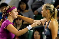 Petra Kvitová a Maria Šarapovová v Tokiu