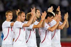 Japonsko - Česko: děkovačka po remíze 0:0