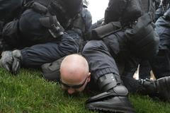 Pochod neonacistů na 1. máj v Brně