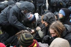 Pochod neonacistů v Drážďanech