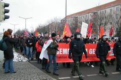 Pochod proti neonacistům v Drážďanech