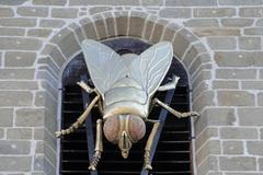 Obří moucha na Černé věži v Budějovicích