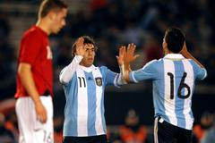 Argentina - Albánie (Tévez a Agüero)