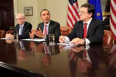 Van Rompuy, Obama a Barroso ve Washingtonu