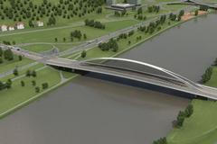 Stavba nového Trojského mostu