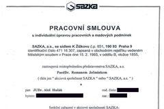 Pracovní smlouva generálního ředitele Sazky Aleše Hušáka