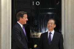 Čínský premiér v Londýně