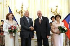 Václav Klaus a Ivan Gašparovič