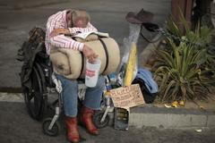 Chudoba v USA - bezdomovec v Los Angeles