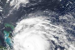 Hurikán Irene z vesmíru