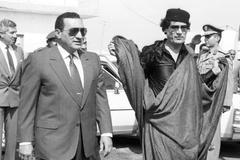 Husní Mubarak a Muammar Kaddáfí