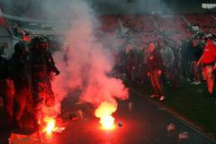 Protest fanoušků Slávie