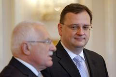 Lídři koalice u prezidenta Klause