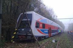 Vykolejený vlak Ostrava