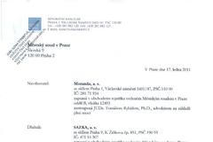 Návrh na insolvenci Sazky