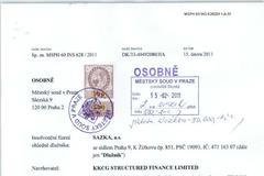 Komárkův návrh, aby Sazka dostala předběžného správce