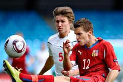 Jan Kovařík na ME hráčů do 21 let (vs Bělorusko)