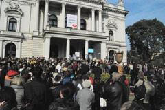 Protesty proti rušení opery v Brně