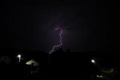 Noční bouře nad Klatovy