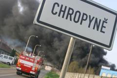 Požár v Chropyni