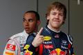 VC Austrálie - kvalifikace: Sebastian Vettel a Lewis Hamilton