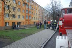 Požár bytu v Rotavě