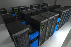 Vizualizace superpočítače, který bude fungovat v rámci Technické univerzity Ostrava