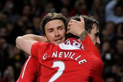 David Beckham a Gary Neville