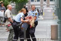 Výbuch bomby v Oslu