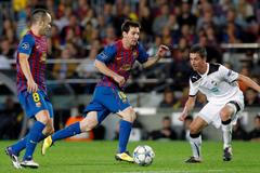 FC Barcelona - Viktoria Plzeň (Andrés Iniesta, Lionel Messi, Milan Petržela)