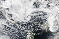 NASA snímky sopky Grímsvötn